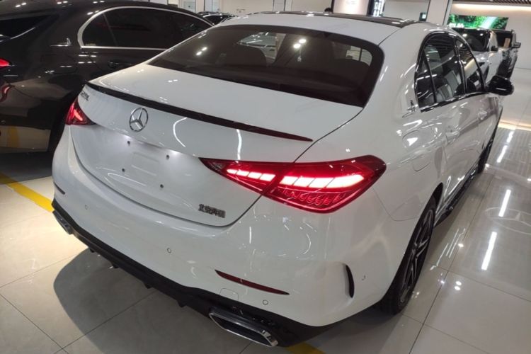 Used Mercedes-Benz C-Class 2025 C 260 L Obsidian Night Sport Edition Rear Right 45 Deg