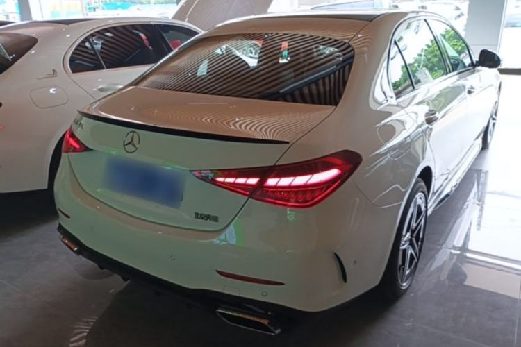 Used Mercedes-Benz C-Class 2025 C 260 L Obsidian Night Sport Edition Rear Right 45 Deg