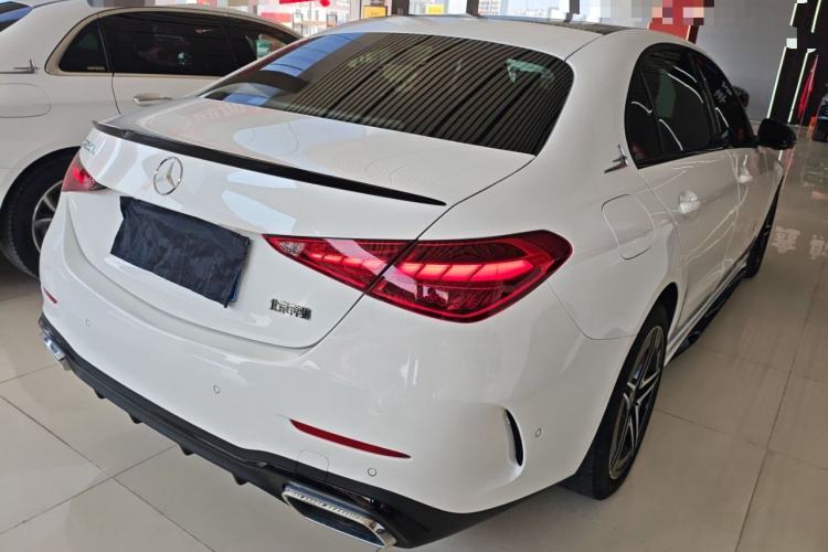 Used Mercedes-Benz C-Class 2025 C 260 L Obsidian Night Sport Edition Rear Right 45 Deg