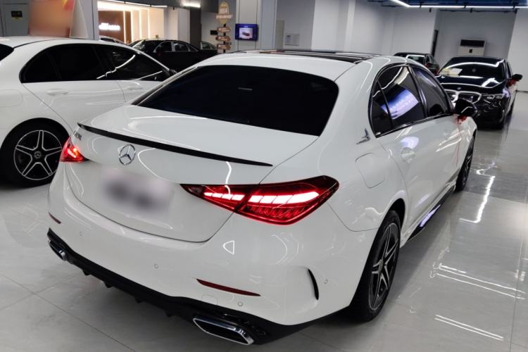 Used Mercedes-Benz C-Class 2025 C 260 L Obsidian Night Sport Edition Rear Right 45 Deg