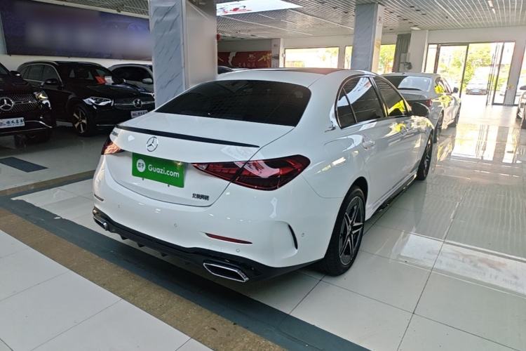 Used Mercedes-Benz C-Class 2025 C 260 L Obsidian Night Sport Edition Rear Right 45 Deg