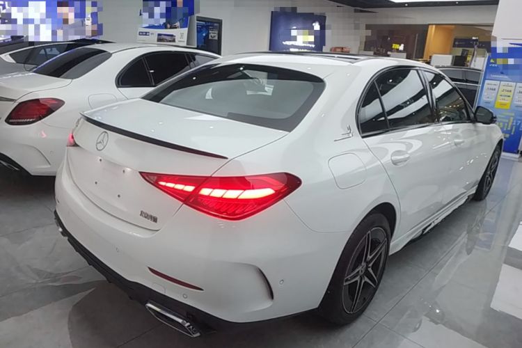 Used Mercedes-Benz C-Class 2025 C 260 L Obsidian Night Sport Edition Rear Right 45 Deg