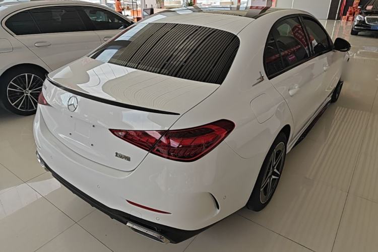 Used Mercedes-Benz C-Class 2025 C 260 L Obsidian Night Sport Edition Rear Right 45 Deg