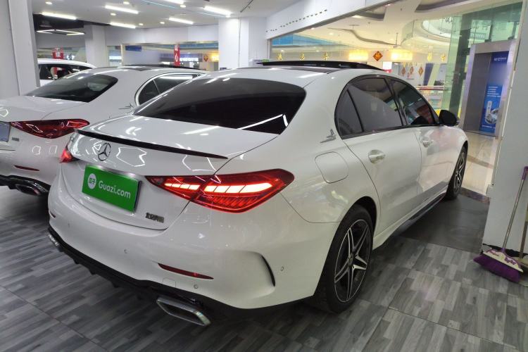 Used Mercedes-Benz C-Class 2025 C 260 L Obsidian Night Sport Edition Rear Right 45 Deg