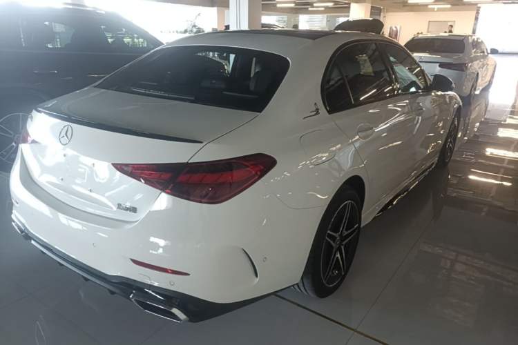 Used Mercedes-Benz C-Class 2025 C 260 L Obsidian Night Sport Edition Rear Right 45 Deg