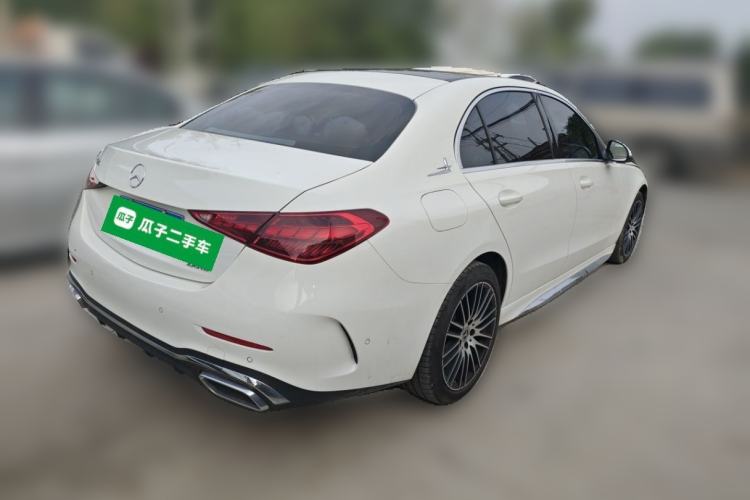 Used Mercedes-Benz C-Class 2025 C 260 L Obsidian Night Sport Edition Rear Right 45 Deg