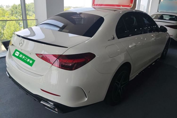 Used Mercedes-Benz C-Class 2025 C 260 L Obsidian Night Sport Edition Rear Right 45 Deg
