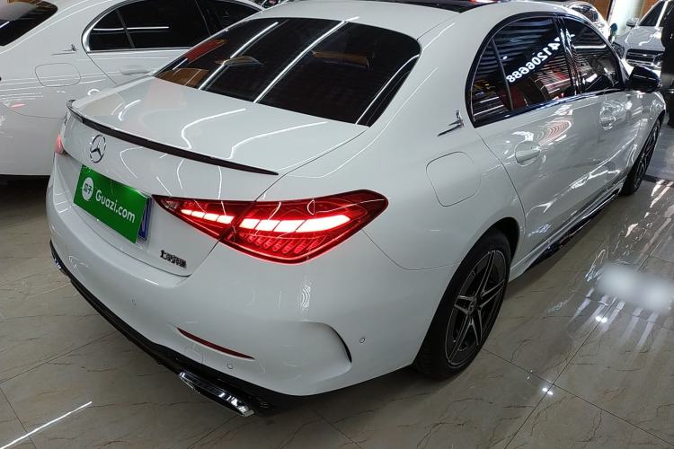 Used Mercedes-Benz C-Class 2025 C 260 L Obsidian Night Sport Edition Rear Right 45 Deg