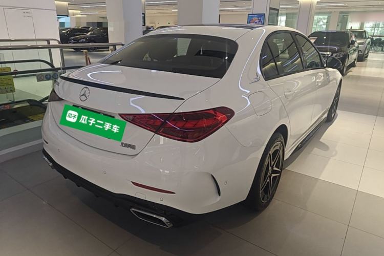 Used Mercedes-Benz C-Class 2025 C 260 L Obsidian Night Sport Edition Rear Right 45 Deg