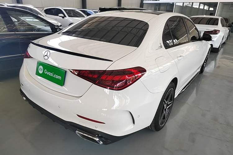 Used Mercedes-Benz C-Class 2025 C 260 L Obsidian Night Sport Edition Rear Right 45 Deg