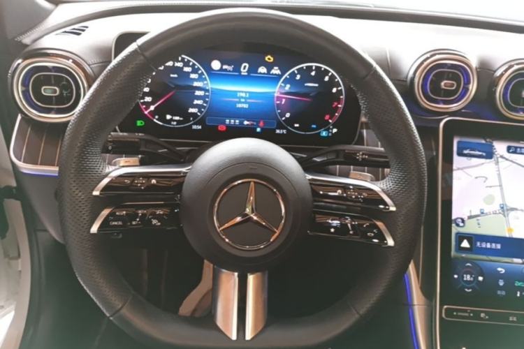 Used Mercedes-Benz C-Class 2025 C 260 L Obsidian Night Sport Edition Steering Wheel