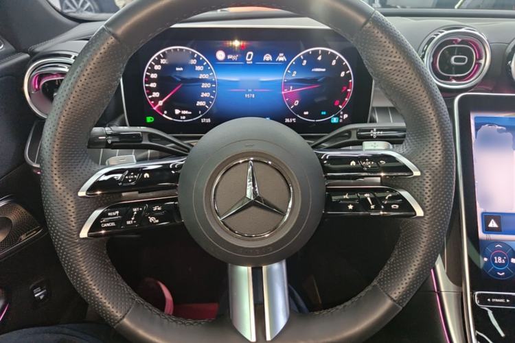 Used Mercedes-Benz C-Class 2025 C 260 L Obsidian Night Sport Edition Steering Wheel