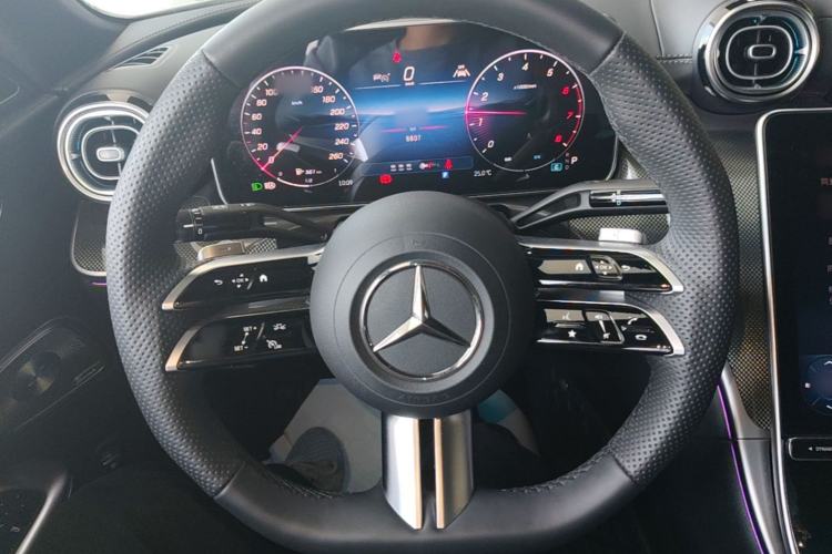 Used Mercedes-Benz C-Class 2025 C 260 L Obsidian Night Sport Edition Steering Wheel