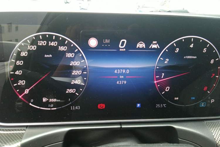 Used Mercedes-Benz C-Class 2026 C 260 L Sport Edition Odometer Close Up