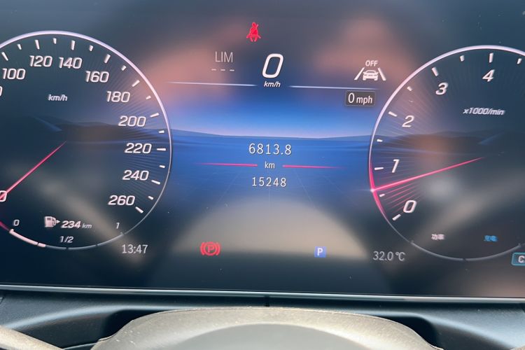 Used Mercedes-Benz C-Class 2026 C 260 L Sport Special Edition Odometer Close Up