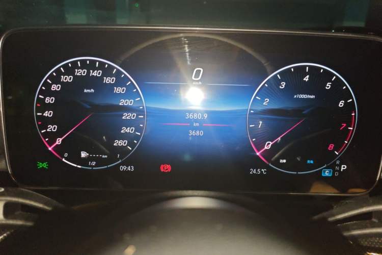 Used Mercedes-Benz C-Class 2026 C 260 L Sport Edition Odometer Close Up