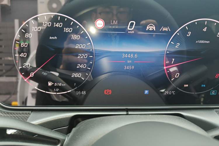 Used Mercedes-Benz C-Class 2026 C 260 L Sport Edition Odometer Close Up