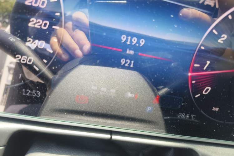 Used Mercedes-Benz C-Class 2026 C 200 L Sport Edition Odometer Close Up