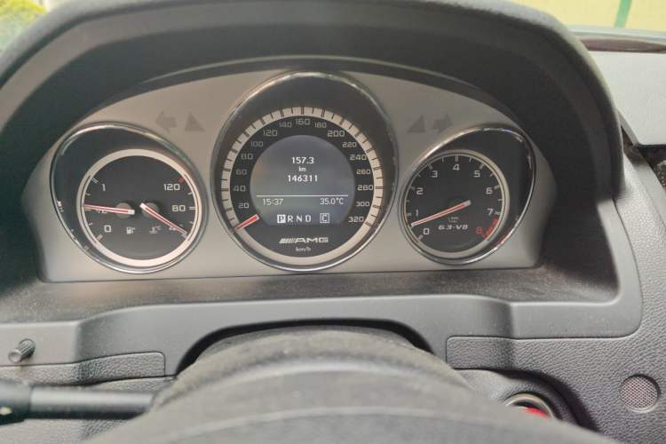 Used Mercedes-Benz C-Class AMG 2009 AMG C 63 Sport Edition Odometer Close Up