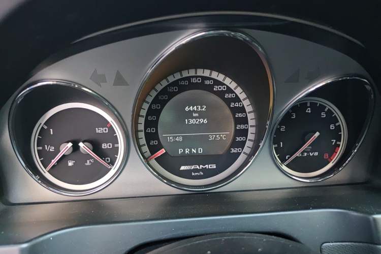 Used Mercedes-Benz C-Class AMG 2010 AMG C 63 Sport Enhancement Edition Odometer Close Up
