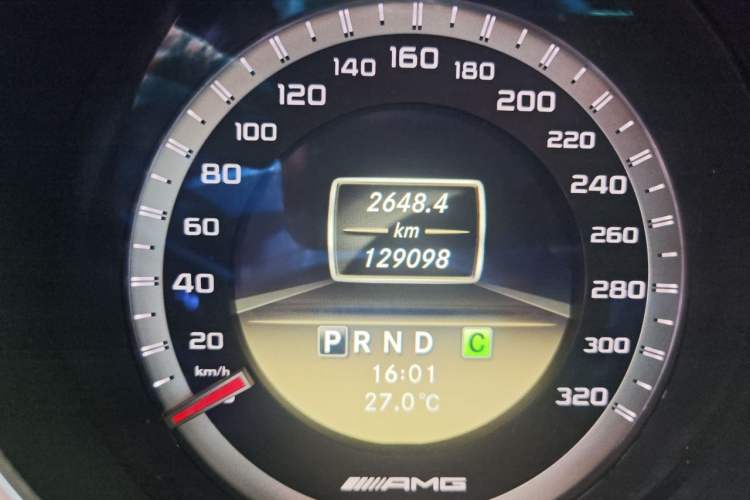 Used Mercedes-Benz C-Class AMG 2012 AMG C 63 Sport Edition Odometer Close Up