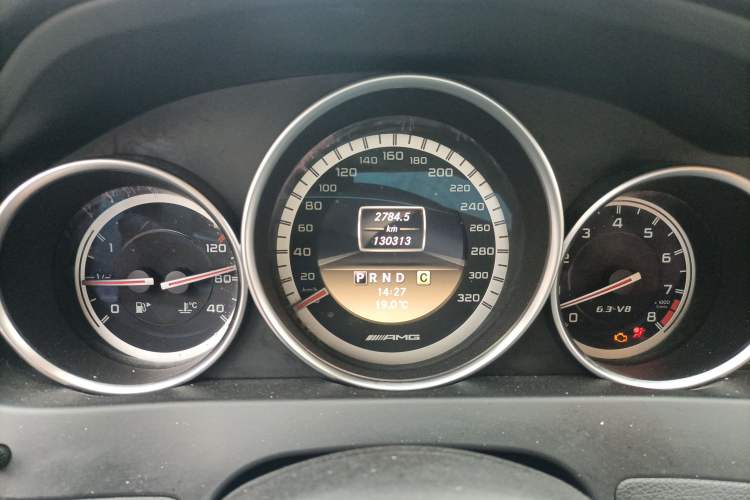 Used Mercedes-Benz C-Class AMG 2012 AMG C 63 Sport Edition Odometer Close Up