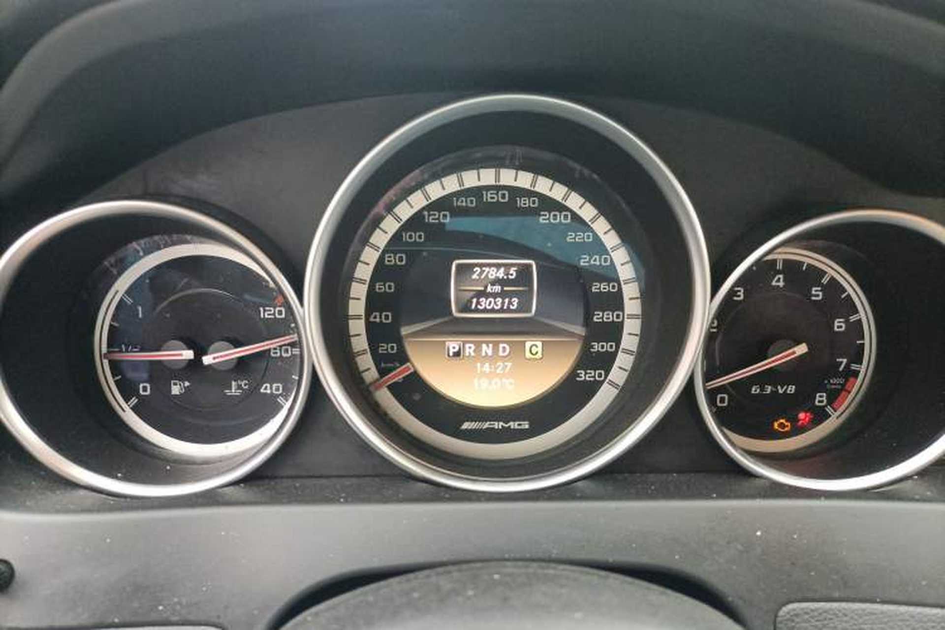 Used Mercedes-Benz C-Class AMG 2012 AMG C 63 Sport Edition Odometer Close Up