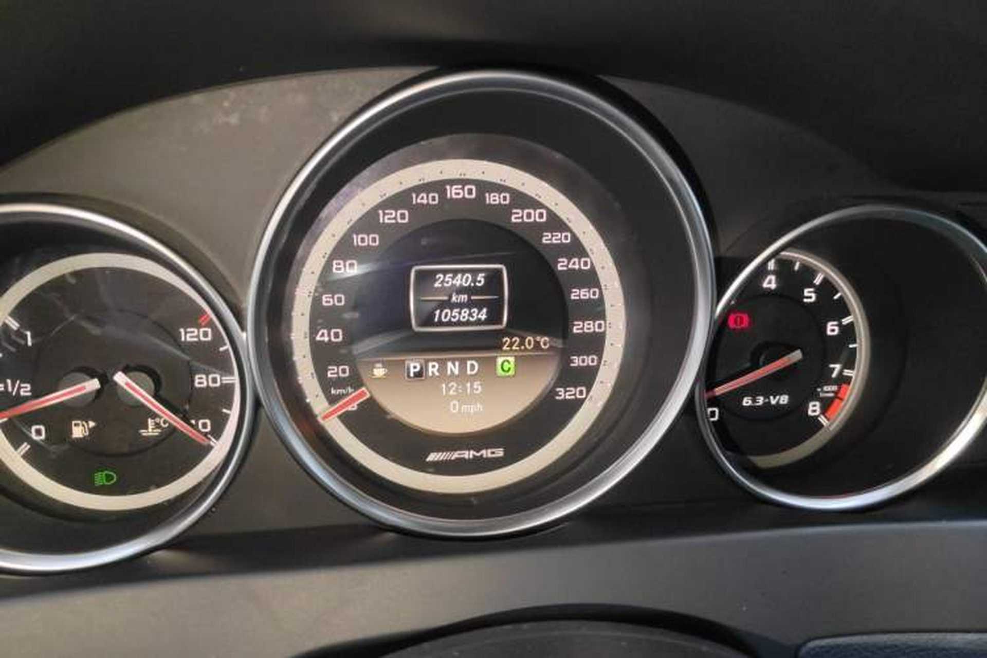 Used Mercedes-Benz C-Class AMG 2012 AMG C 63 Sport Edition Odometer Close Up
