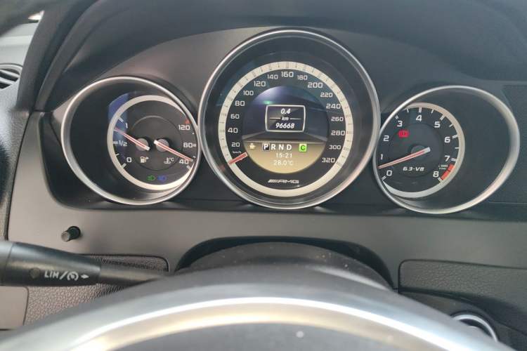 Used Mercedes-Benz C-Class AMG 2012 AMG C 63 Sport Edition Odometer Close Up