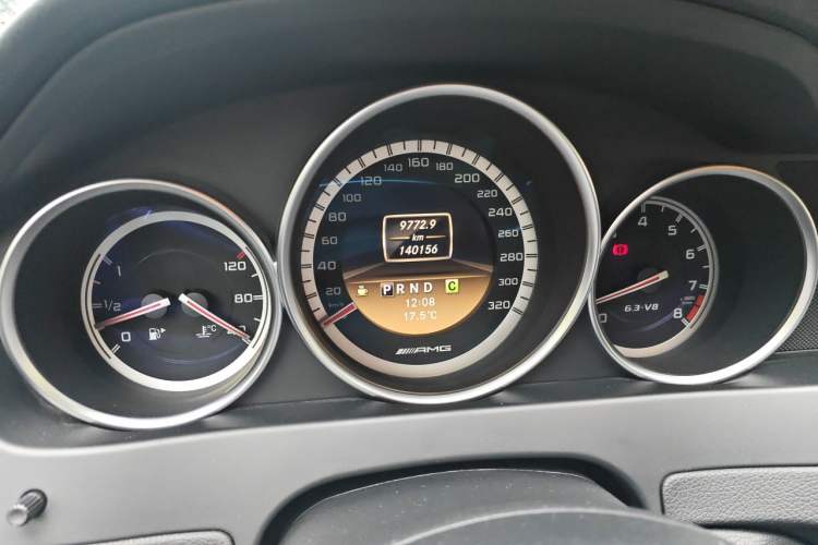 Used Mercedes-Benz C-Class AMG 2012 AMG C 63 Sport Edition Odometer Close Up
