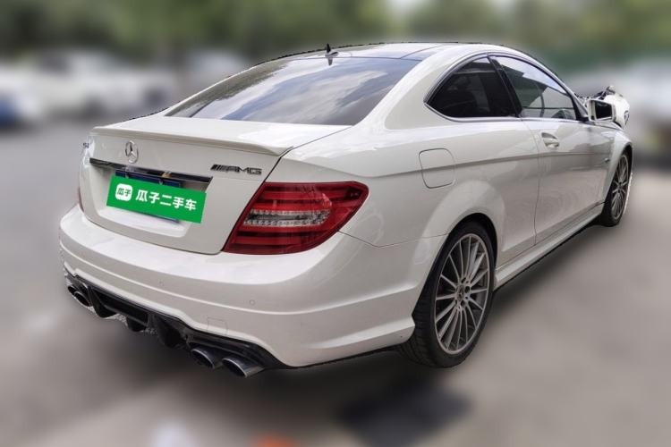 Used Mercedes-Benz C-Class AMG 2012 AMG C 63 Coupe Sport Edition Rear Right 45 Deg