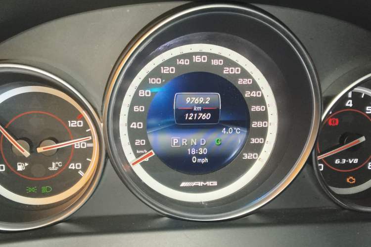 Used Mercedes-Benz C-Class AMG 2014 AMG C 63 Edition 507 Odometer Close Up