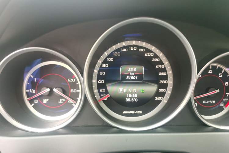 Used Mercedes-Benz C-Class AMG 2014 AMG C 63 Coupe Edition 507 Odometer Close Up
