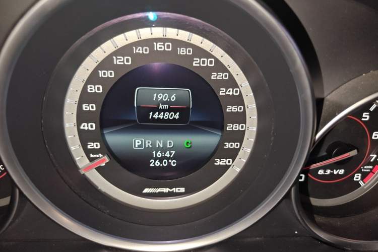 Used Mercedes-Benz C-Class AMG 2014 AMG C 63 Edition 507 Odometer Close Up