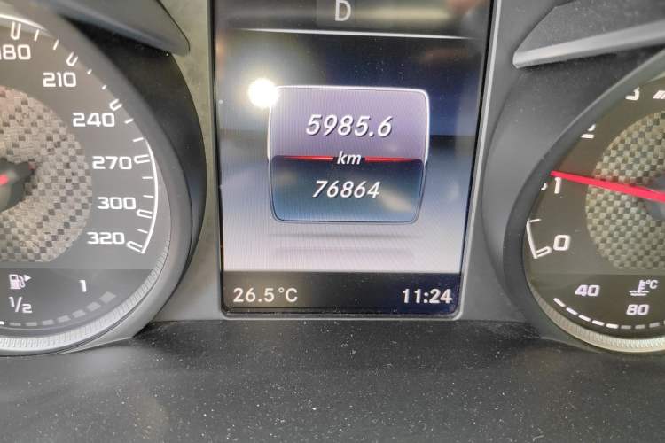 Used Mercedes-Benz C-Class AMG 2015 AMG C 63 Odometer Close Up