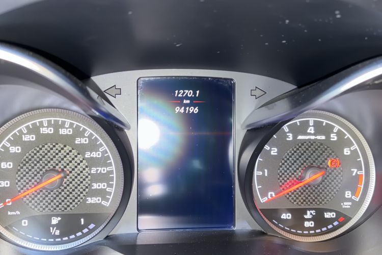 Used Mercedes-Benz C-Class AMG 2015 AMG C 63 Odometer Close Up