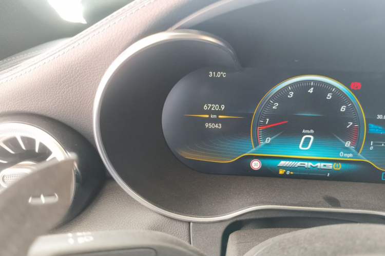 Used Mercedes-Benz C-Class AMG 2016 AMG C 63 Coupe Odometer Close Up