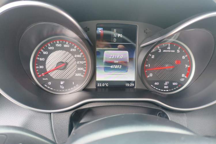 Used Mercedes-Benz C-Class AMG 2016 AMG C 63 S Coupe Odometer Close Up