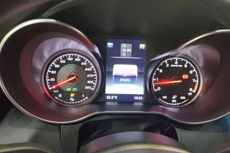 Used Mercedes-Benz C-Class AMG 2016 AMG C 63 Coupe Odometer Close Up