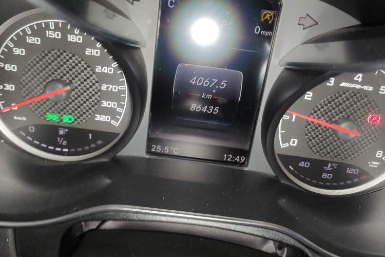 Used Mercedes-Benz C-Class AMG 2016 AMG C 63 Coupe Odometer Close Up