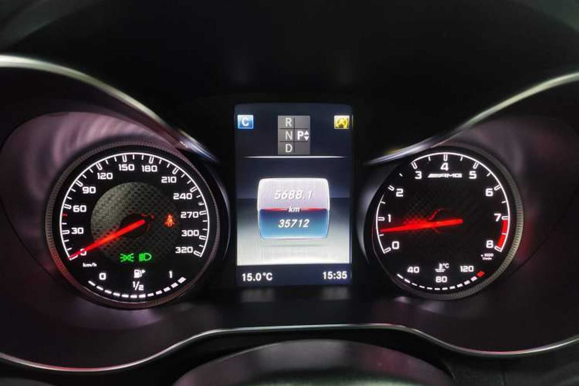 Used Mercedes-Benz C-Class AMG 2016 AMG C 63 Coupe Odometer Close Up