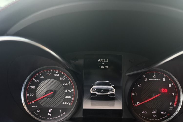 Used Mercedes-Benz C-Class AMG 2017 AMG C 63 S Odometer Close Up