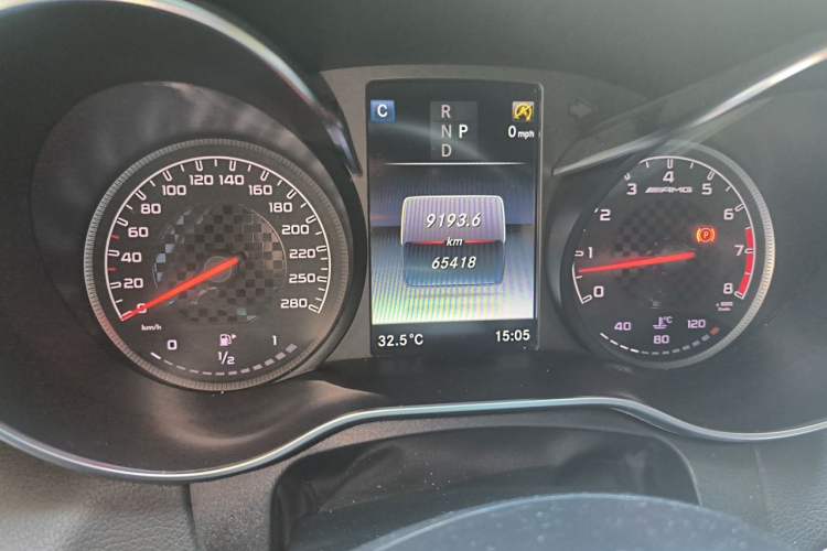 Used Mercedes-Benz C-Class AMG 2017 AMG C 43 4MATIC Special Edition Odometer Close Up