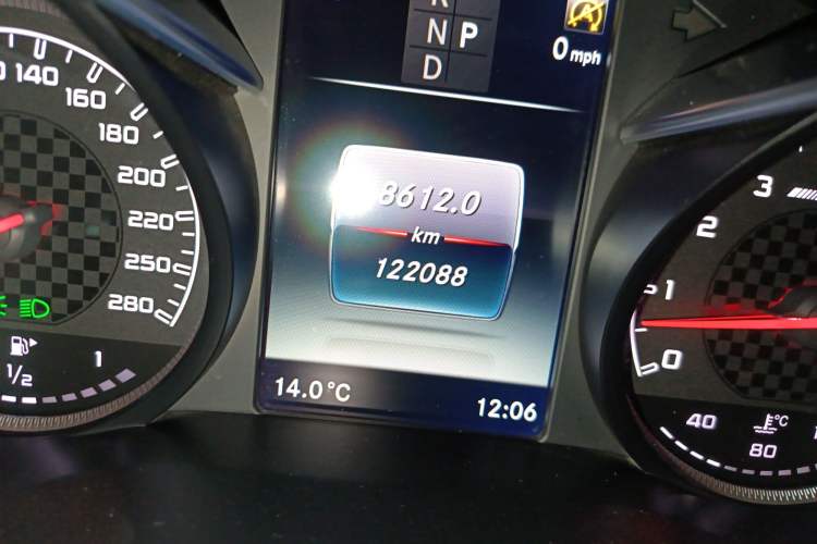 Used Mercedes-Benz C-Class AMG 2017 AMG C 43 4MATIC Special Edition Odometer Close Up