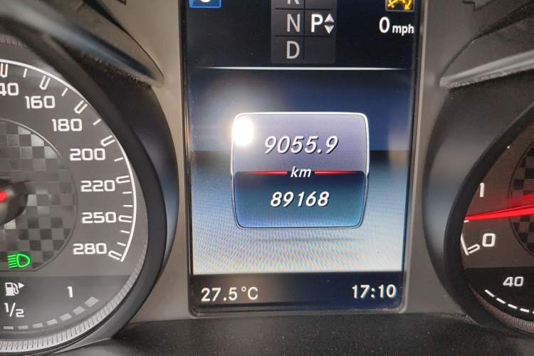 Used Mercedes-Benz C-Class AMG 2017 AMG C 43 4MATIC Special Edition Odometer Close Up