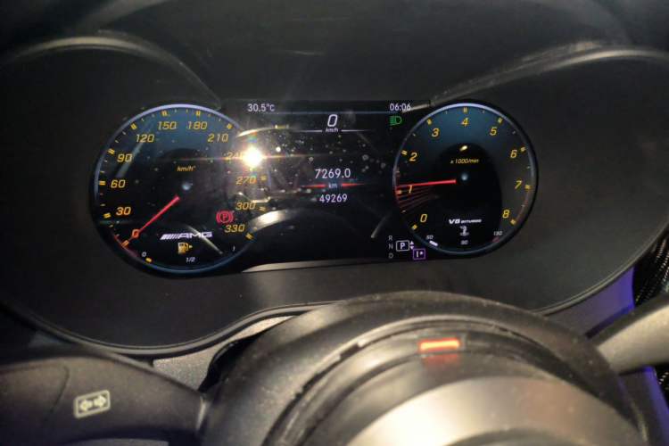Used Mercedes-Benz C-Class AMG 2017 AMG C 63 Odometer Close Up