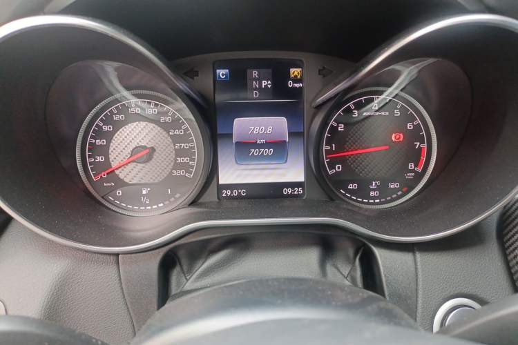 Used Mercedes-Benz C-Class AMG 2017 AMG C 63 Odometer Close Up