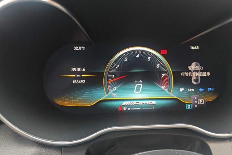 Used Mercedes-Benz C-Class AMG 2019 AMG C 63 Coupe Odometer Close Up