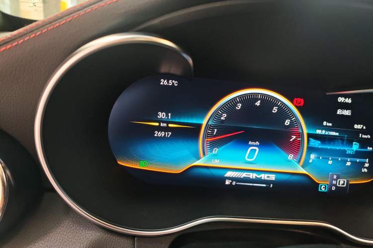 Used Mercedes-Benz C-Class AMG 2019 AMG C 43 4MATIC Coupe Odometer Close Up