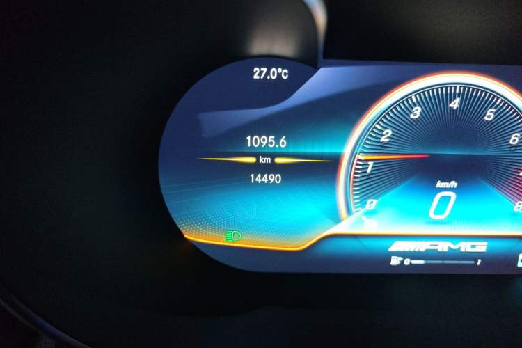 Used Mercedes-Benz C-Class AMG 2019 AMG C 63 Odometer Close Up